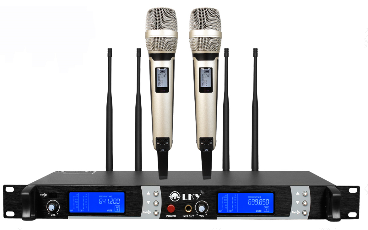 真分集无线话筒（双手持）